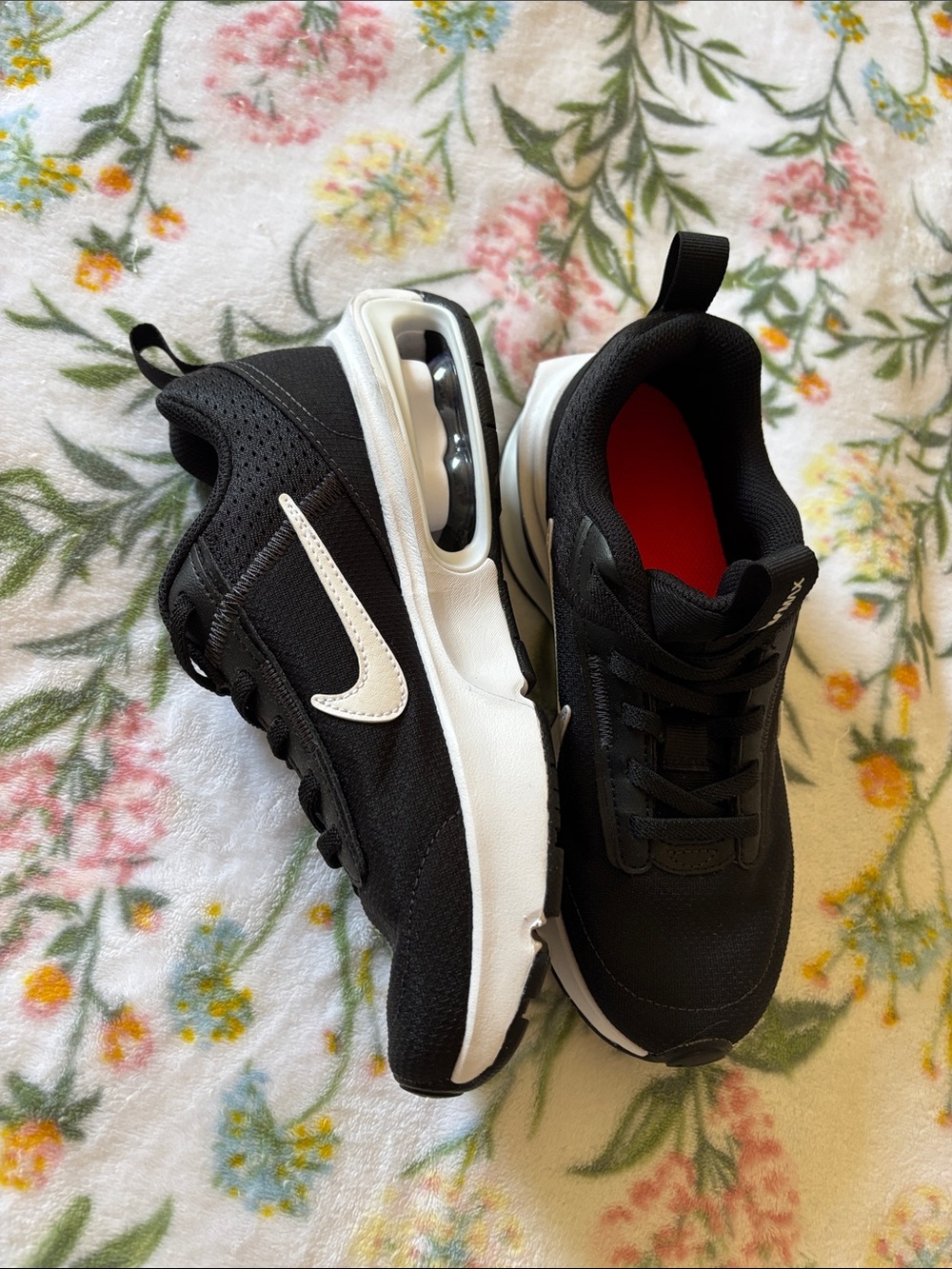 Nike Black & White Air-Cushioned Low Top Sneakers